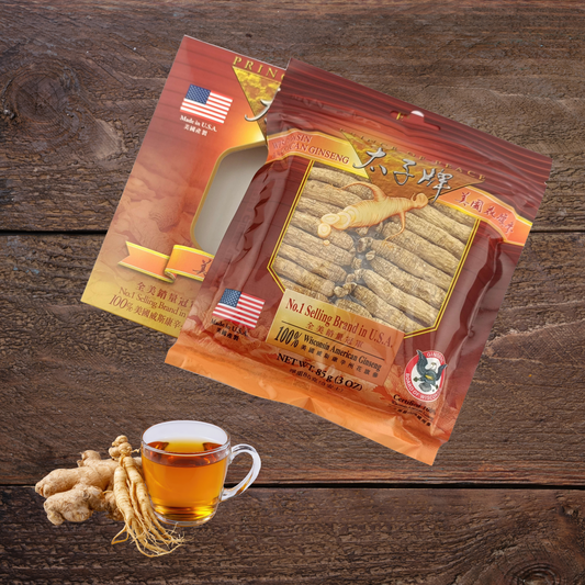 American Wisconsin Ginseng Root, Small Short Root, 3 oz Bag | Prince of Peace