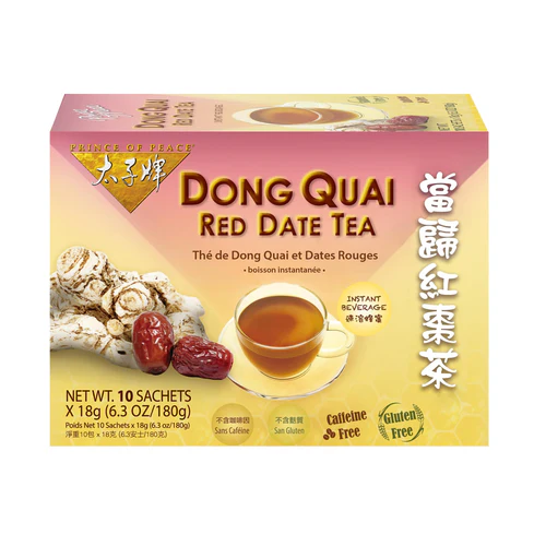 Ginger Honey Crystals (Black Sugar & Dong Quai Red Date) - Instant Ginger Tea Bags by Prince of Peace