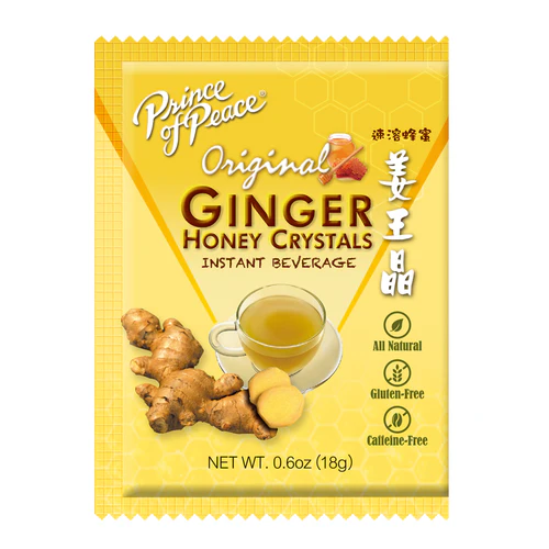 GinGinGood Ginger Honey Crystals - Authentic Ginger Tea Bags by Prince of Peace (Honey, Lemon, Matcha Flavors)
