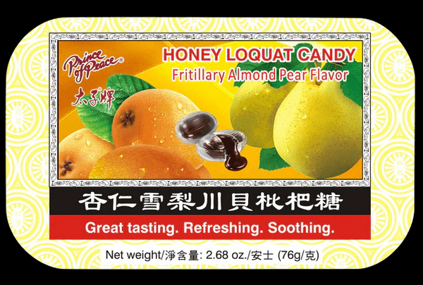 Honey Loquat Candy with Pear Flavor, 76g | Prince of Peace