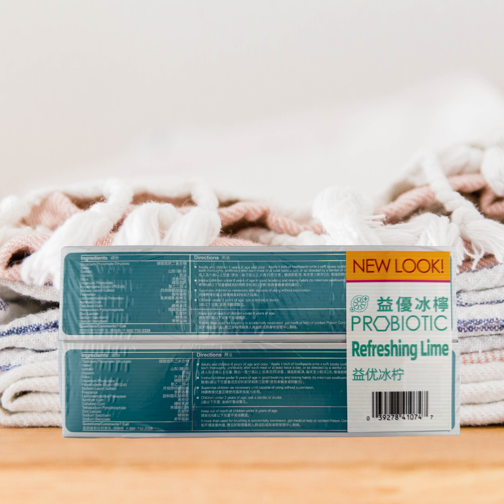 Yunnan Baiyao JinKouJian Toothpaste 100g x2 - Refreshing Lime & Fresh Mint Twin Pack