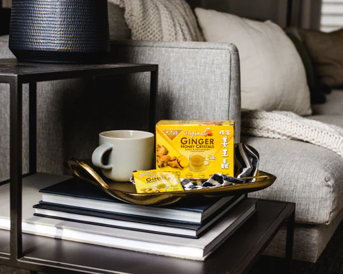 GinGinGood Ginger Honey Crystals - Authentic Ginger Tea Bags by Prince of Peace (Honey, Lemon, Matcha Flavors)