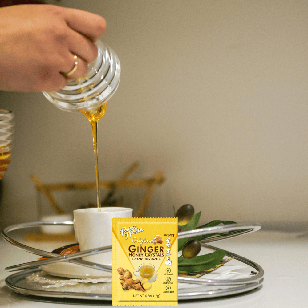 Ginger Honey Crystals - Ginger Tea Bags by Prince of Peace (Honey, Lemon, Matcha Flavors)