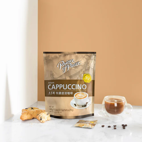 Instant Cappuccino, 3 in 1 Functional Coffee Drink, 22 sachets