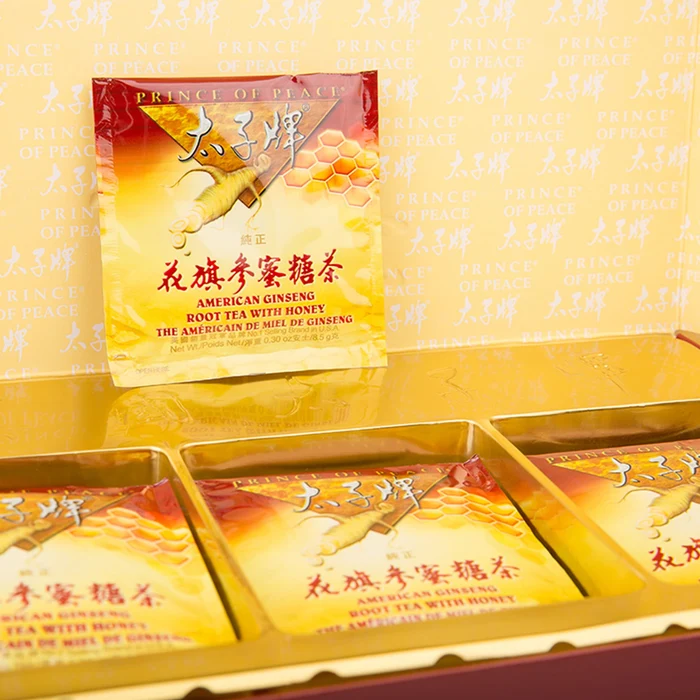 Prince of Peace American Ginseng Root Tea with Honey, Twin Pack, 36 Tea Bags (2 × 18)