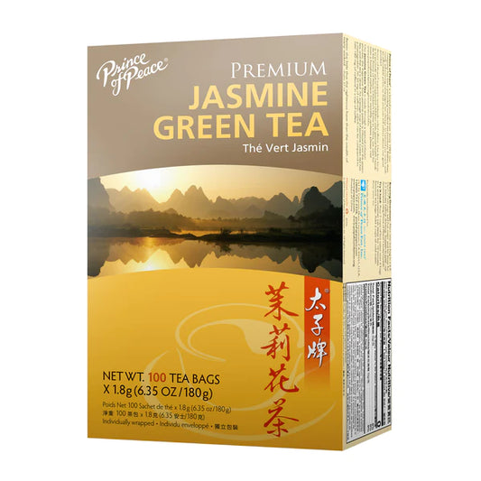 Jasmine Green Tea - 100 Tea Bags | Boost Energy & Wellness with GinGinGood