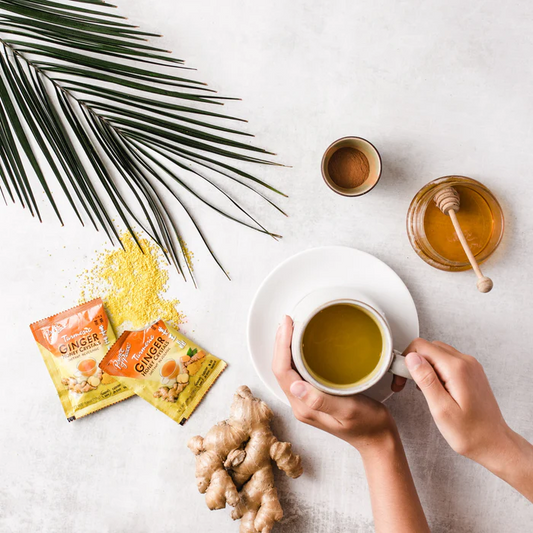 Instant Ginger Honey Crystals, 3 Flavors, Turmeric, Lemon & Original, Ginger Tea - Prince of Peace