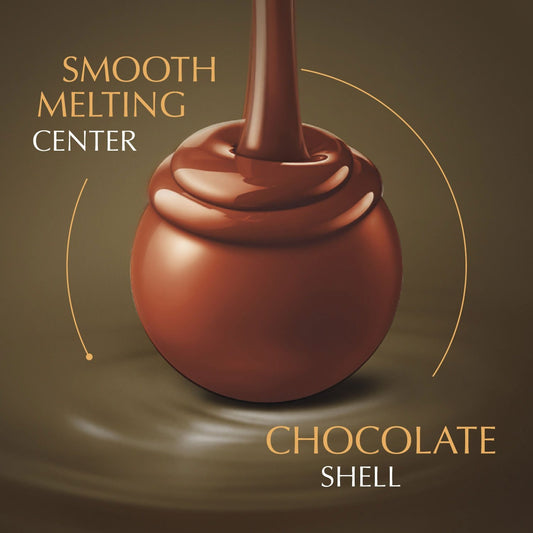 GinGinGood 4 Flavors Chocolate Truffles Assortment, Authentic Lindt Lindor Candy Gift Bag (19 oz) – Short Shelf Life Deal