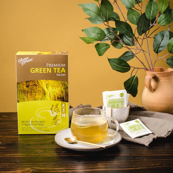 GinGinGood Premium Green Tea – Refreshing & Energizing, 100 Tea Bags | (Authentic Prince of Peace)