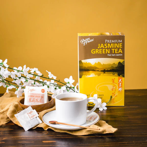 Jasmine Green Tea - 100 Tea Bags | Boost Energy & Wellness with GinGinGood
