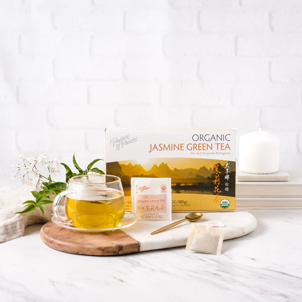 Jasmine Green Tea – 100 Tea Bags | Antioxidant-Rich Green Tea for Relaxation & Health Benefits