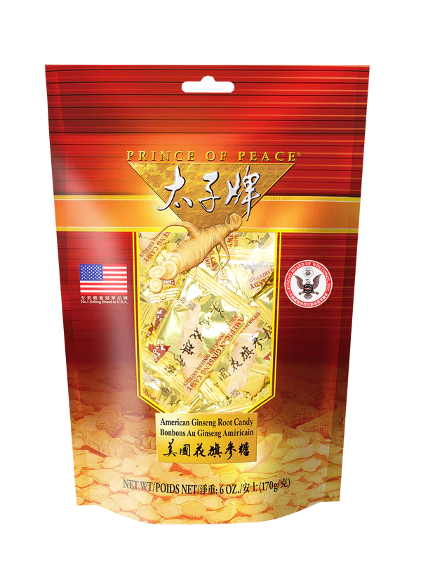 GinGinGood American Ginseng Root Candy - 6 & 16 oz (Authentic Prince of Peace Product)