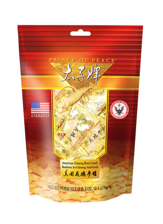 GinGinGood American Ginseng Root Candy - 6 & 16 oz (Authentic Prince of Peace Product)