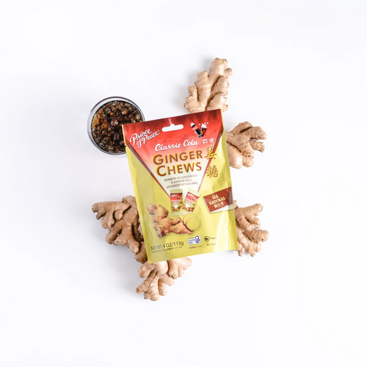 Cola Ginger Chews, Cool & Sweet-Spicy Natural Snack, 4oz Bag | Prince of Peace