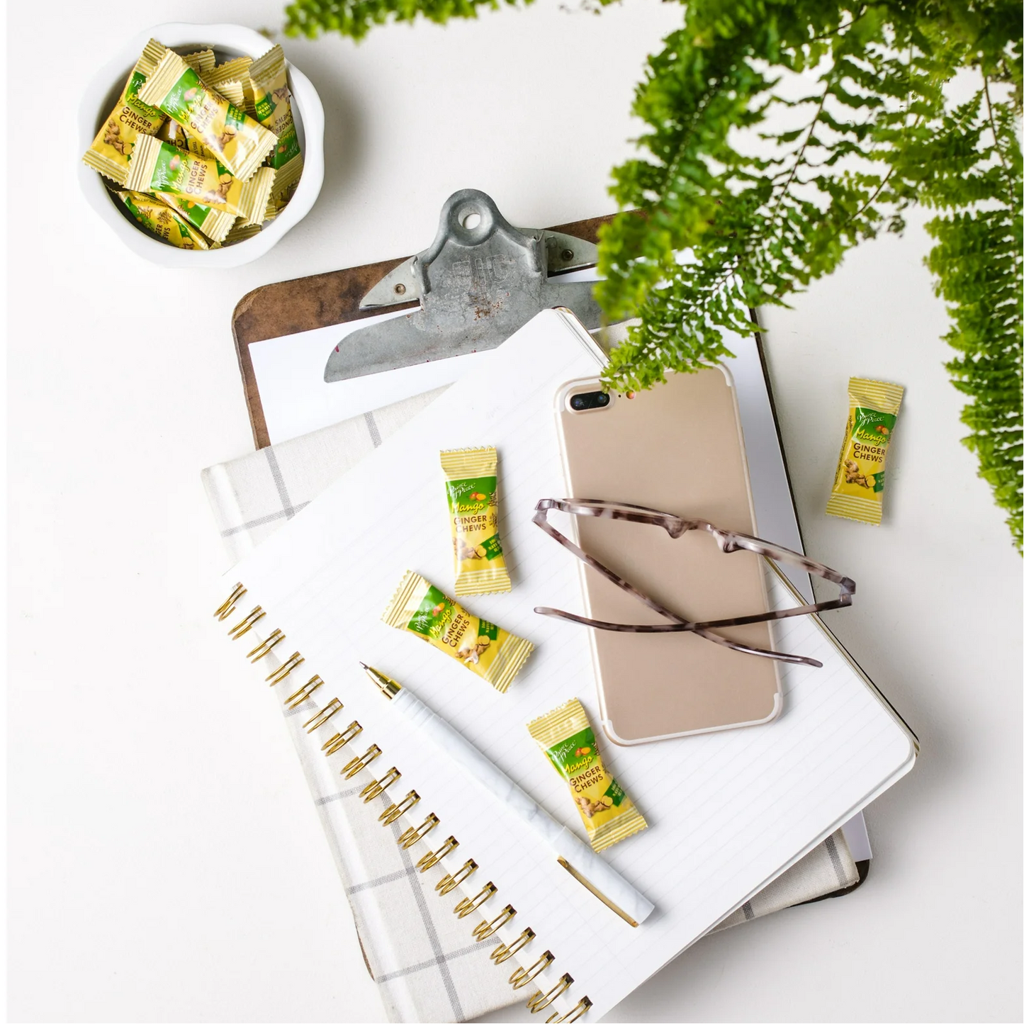 Ginger Chews 4 Flavors – 1 LB | Original, Lemon, Lychee & Mango | Prince of Peace