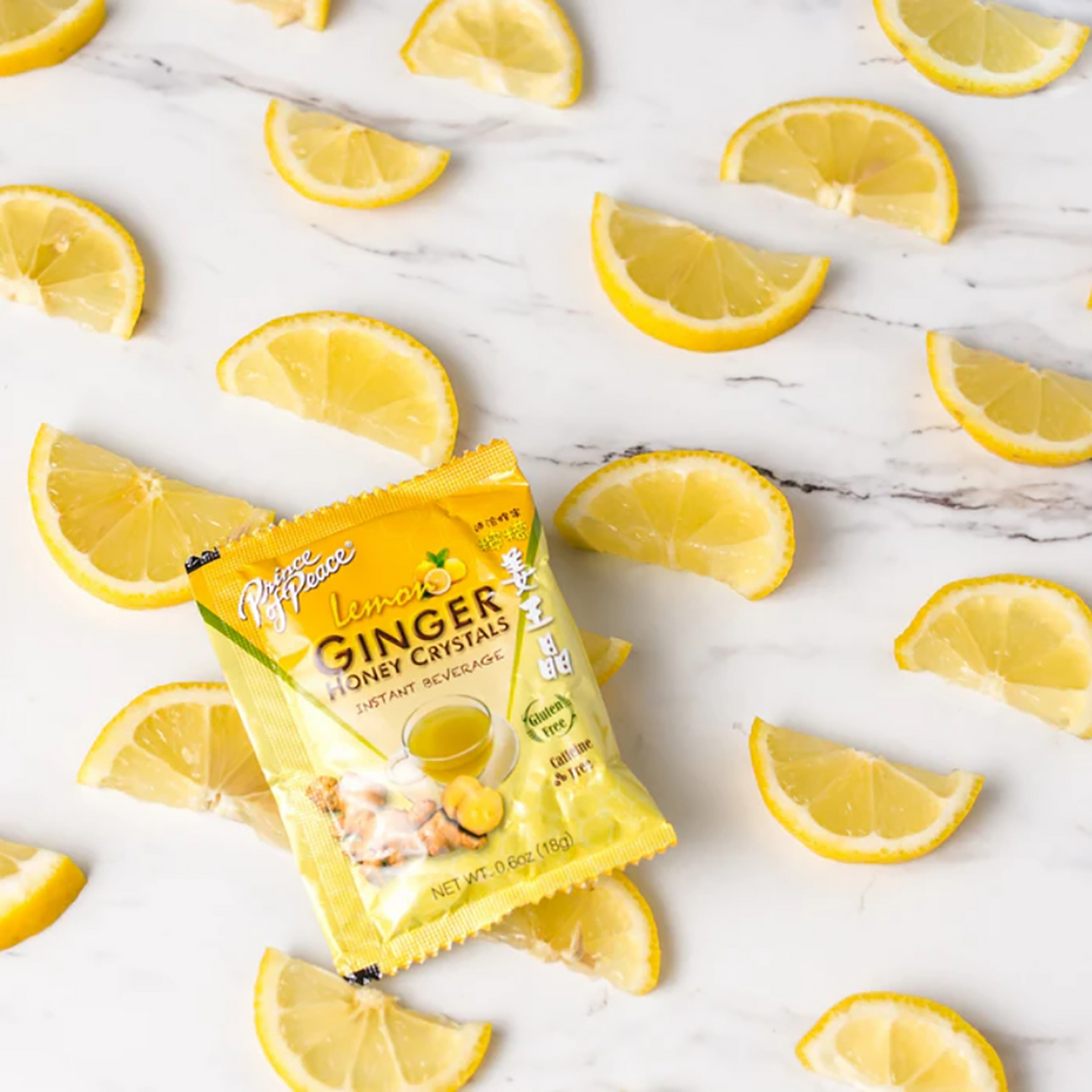 GinGinGood Ginger Honey Crystals - Authentic Ginger Tea Bags by Prince of Peace (Honey, Lemon, Matcha Flavors)