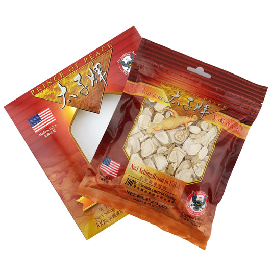 Wisconsin American Ginseng Root Slices – 3 oz Bag | Prince of Peace®