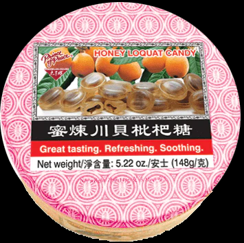 Honey Loquat Candy – Mint & Pear Flavor, 76g & 148g | Prince of Peace
