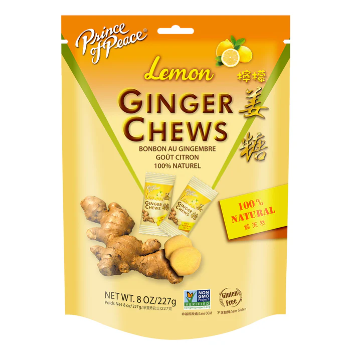 Ginger Chews 8 oz – 5 Flavors by Prince of Peace | Natural Ginger Candy