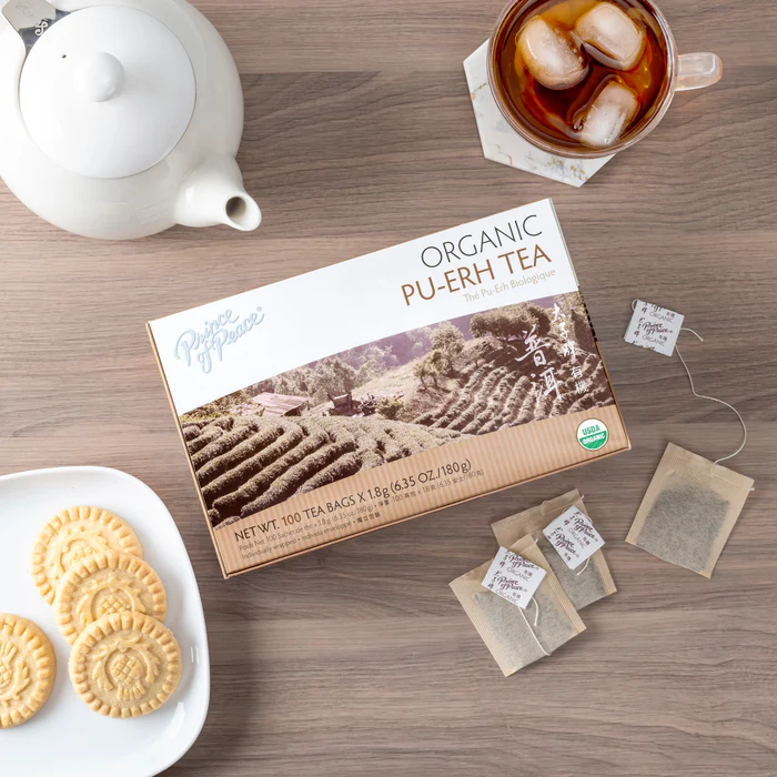 Pu-Erh Organic Tea, 100 Tea Bags