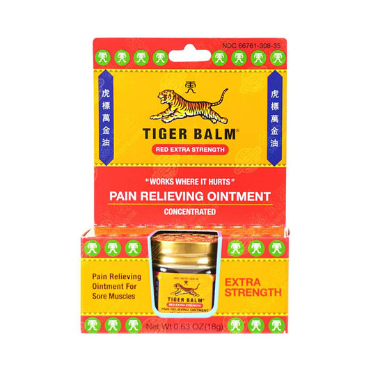 TIGER BALM Red Extra Strength Pain Relieving Ointment (for sore muscles) 18g